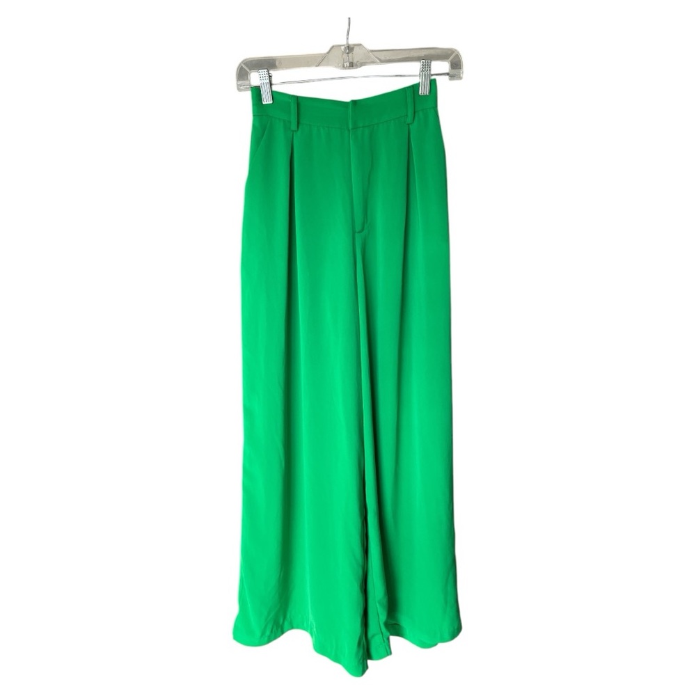 Tronjori Women's high waist casual wide leg long palazzo pants trousers size XS